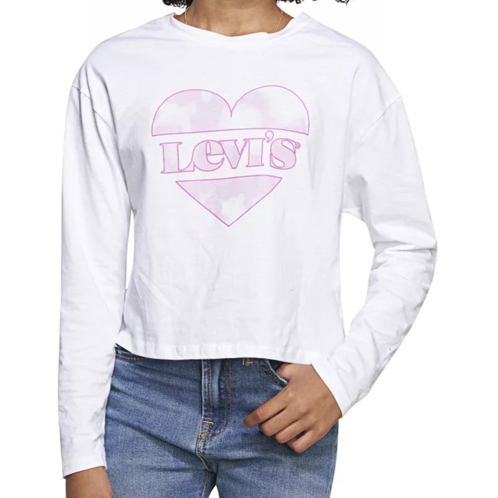 Levi's Girls' Cropped Tee - Picture 1 of 4